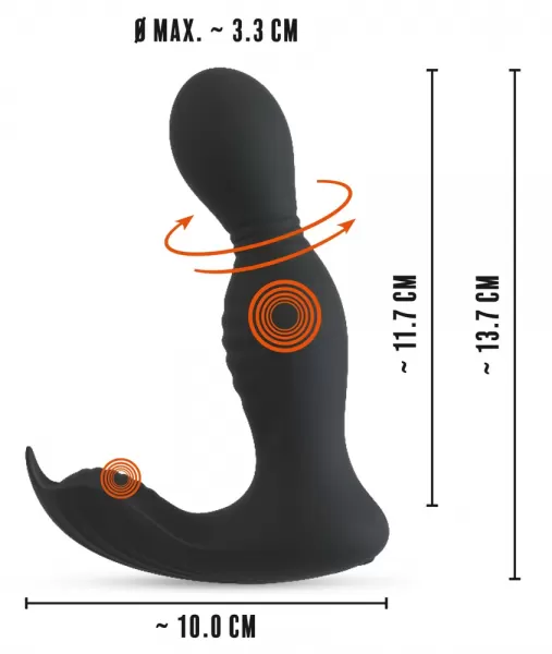 Rebel rc Butt Plug with 2 Functions Vibruojantis analinis dildo &ndash; nuotrauka 13