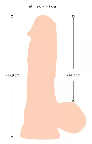 Nature Skin ns Dildo with movable skin 20 realisti&scaron;kas dildo &ndash; nuotrauka 10