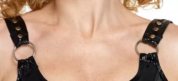 Black Level Vinyl Top and Thong xl Seksuali lateksinė apranga &ndash; nuotrauka 6