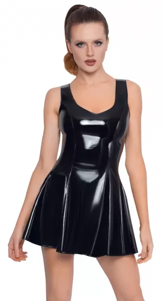 Black Level Vinyl Dress black xs Seksuali lateksinė apranga &ndash; nuotrauka 2