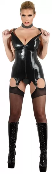 Late X Latex Basque black S Seksuali lateksinė apranga &ndash; nuotrauka 4