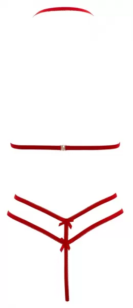 Cottelli lingerie Lace Set red xl Seksuali liemenėlė &ndash; nuotrauka 9