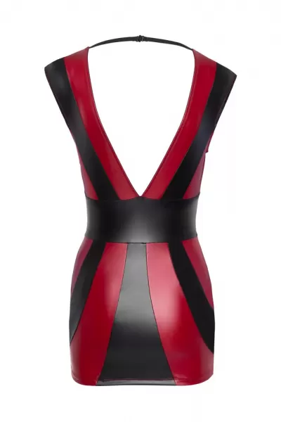 Cottelli party Dress red/black L Seksuali suknelė &ndash; nuotrauka 6