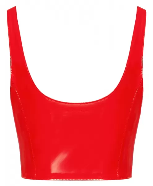 Black Level Vinyl Top Zip red M Seksuali lateksinė apranga &ndash; nuotrauka 9