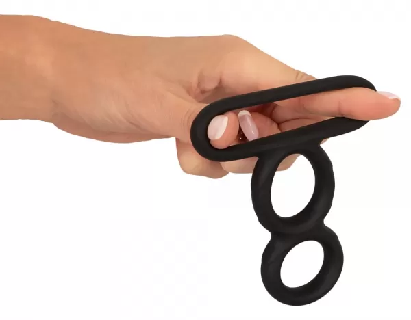 Erecto Triple Cock Ring Penio žiedas - užveržėjas &ndash; nuotrauka 5