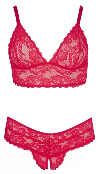 Cottelli curves Bra and Red Briefs 3XL Plius dydžio seksuali apranga &ndash; nuotrauka 5