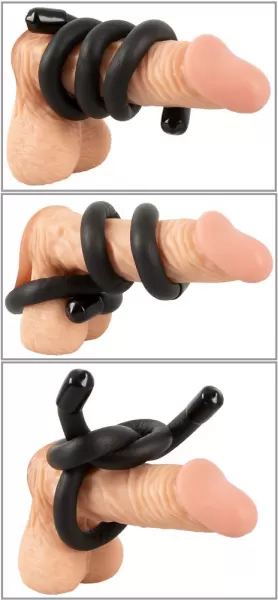 Bad Kitty bk bendable cock & ball ring Penio žiedas - užveržėjas &ndash; nuotrauka 8