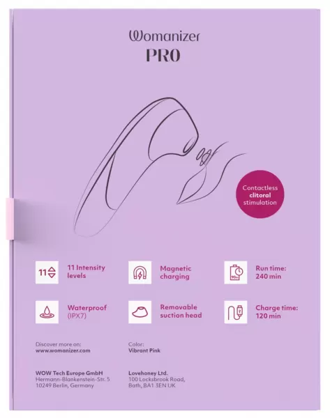Womanizer Pro Pink Vibratorius &ndash; nuotrauka 13