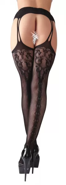 Cottelli legwear Susp. Straps + Stockings L/XL Prisegamos kojinės &ndash; nuotrauka 5