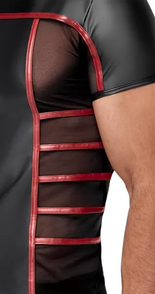 Nek Men's Short black/red M seksualūs vyri&scaron;ki mar&scaron;kinėliai &ndash; nuotrauka 7