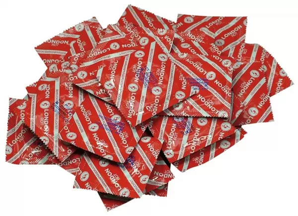 London red condoms 100 pcs. aromatizuoti prezervatyvai &ndash; nuotrauka 3