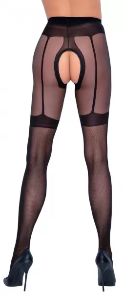 Cottelli legwear Crotchless Tights 5 Prisegamos kojinės &ndash; nuotrauka 4
