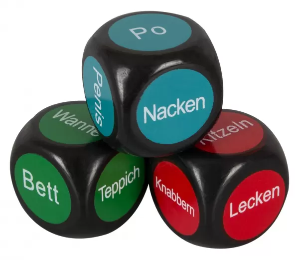 3 pleasure dice German, Erotinis stalo žaidimas &ndash; nuotrauka 2