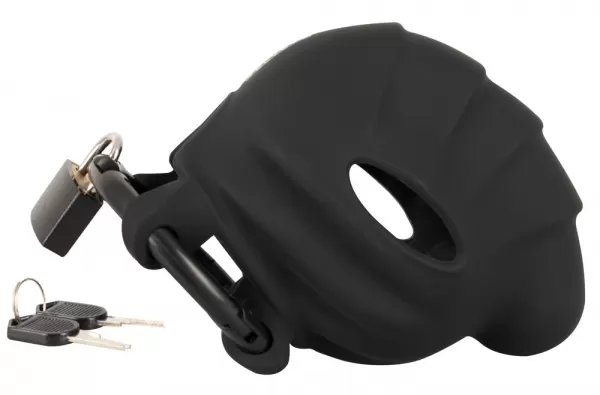 Black velvets Cock & Ball cage bdsm ir feti&scaron;as &ndash; nuotrauka 4