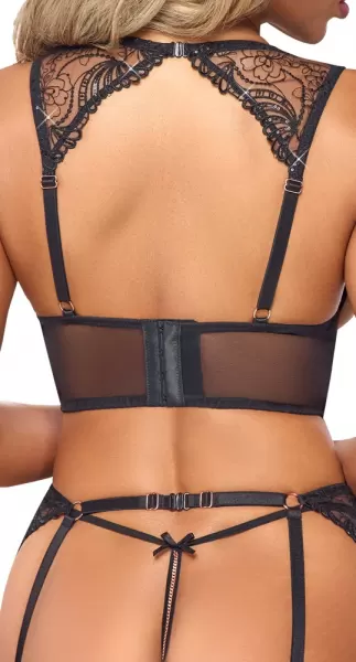 Abierta Fina Embroidered Set L Seksuali liemenėlė &ndash; nuotrauka 8