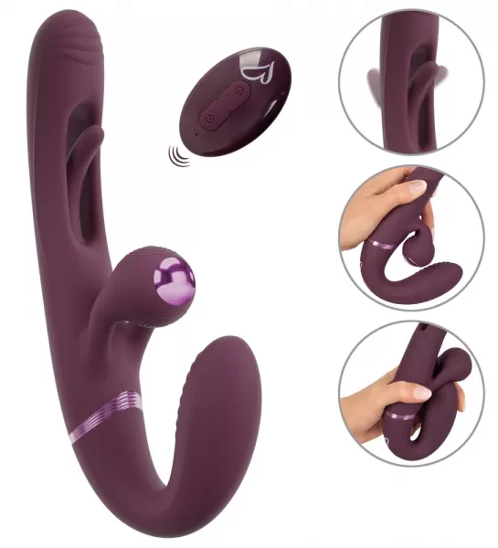 Javida Strapless Strap-On Flic vibratorius poroms &ndash; nuotrauka 2
