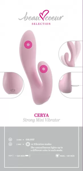 Beau coeur Cerya Strong Mini V vibratorius ki&scaron;kutis &ndash; nuotrauka 13