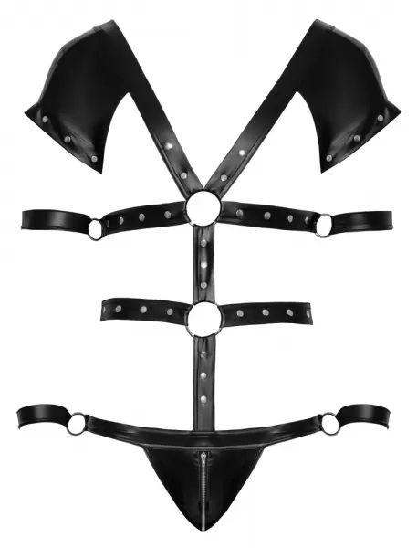 Svenjoyment Bondage Men's Harness Body S vyri&scaron;kas seksualus kombinezonas &ndash; nuotrauka 5