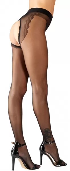 Cottelli legwear Crotchless Tights 2 Prisegamos kojinės &ndash; nuotrauka 3