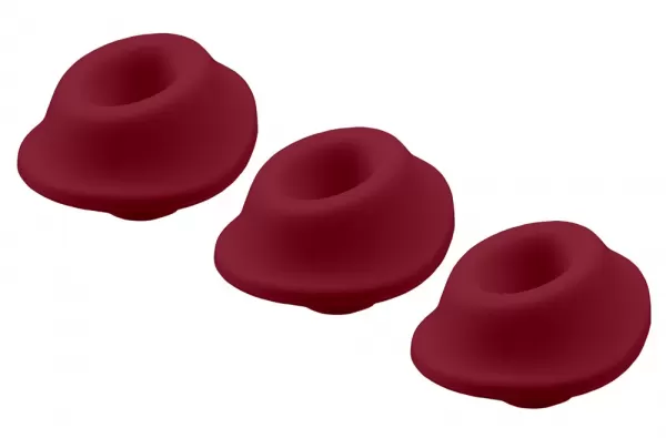 Womanizer W-Heads 3x Bordeaux S Sekso žaislo priedas &ndash; nuotrauka 2
