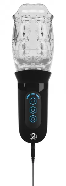 Stroker Rotating Mast. Clear Vibruojantis masturbatorius &ndash; nuotrauka 10