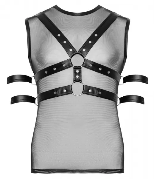 Svenjoyment Bondage Men's Shirt L vyri&scaron;ka lateksinė apranga &ndash; nuotrauka 8