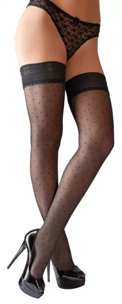 Cottelli legwear Hold-up Stockings Dots 5 Prisegamos kojinės &ndash; nuotrauka 2