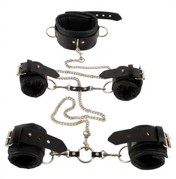 Zado Padded Leather Restraint Set pančiai, virvė, antrankiai &ndash; nuotrauka 11