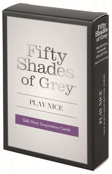 Fifty Shades of Grey fsog Play Nice Talk Dirty Card Erotinis stalo žaidimas &ndash; nuotrauka 4