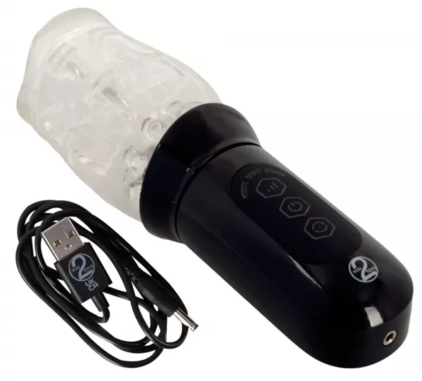 Stroker Rotating Mast. Clear Vibruojantis masturbatorius &ndash; nuotrauka 11