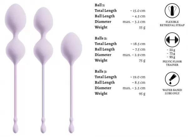 Beau coeur Elorin Love BallSet Vaginalinis kamuoliukas - rutuliukai &ndash; nuotrauka 7