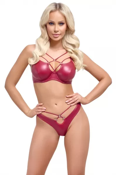 Cottelli lingerie Bra Set red 80B/M Seksuali liemenėlė &ndash; nuotrauka 2