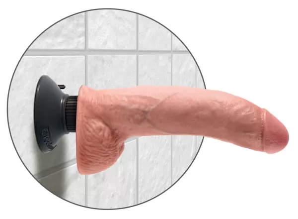 King Cock kc 9" Vibrating Cock with Ball tikrovi&scaron;kas vibratorius &ndash; nuotrauka 4
