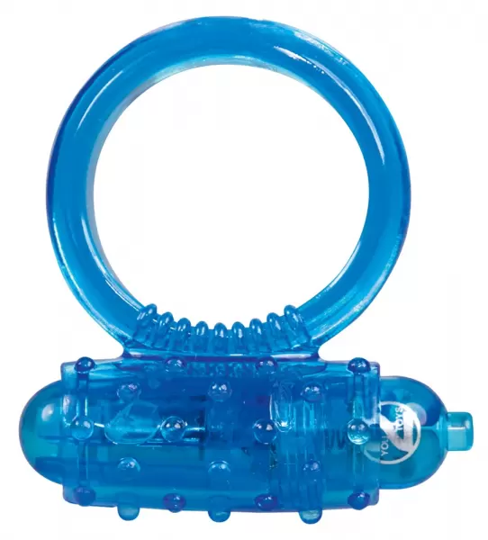 You2Toys Vibrating cockring blue vibruojantis penio žiedas su elementais &ndash; nuotrauka 2