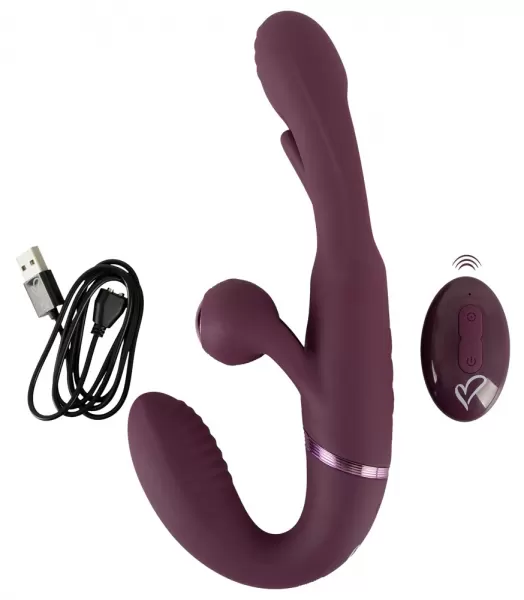 Javida Strapless Strap-On Flic vibratorius poroms &ndash; nuotrauka 13