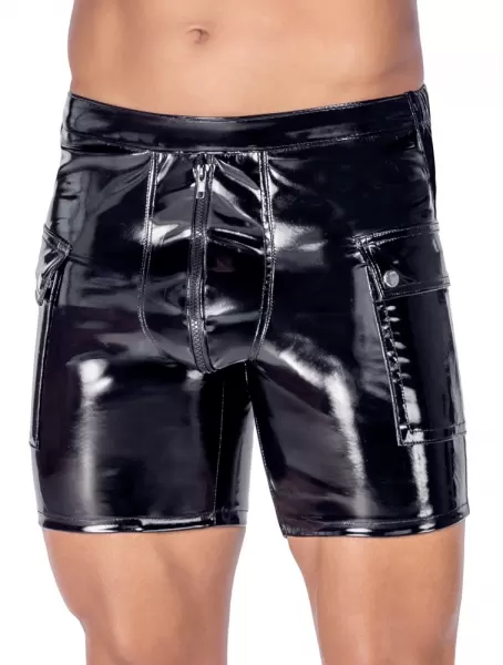 Black Level Men's Vinyl Shorts 2XL vyri&scaron;ka lateksinė apranga &ndash; nuotrauka 2