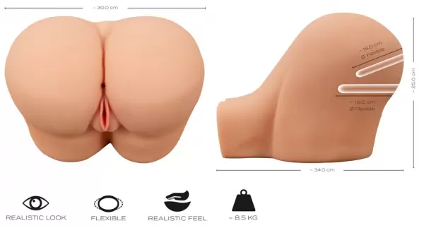 Realistixxx Deluxe Ass realisti&scaron;kas masturbatorius &ndash; nuotrauka 11