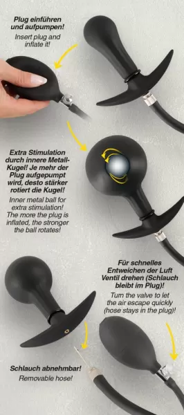 You2Toys Inflatable Plug inner Metal Ba pripučiamas analinis žaislas &ndash; nuotrauka 9