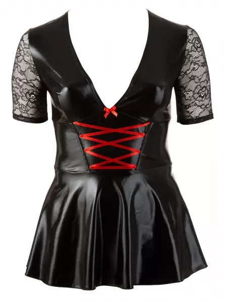 Cottelli curves Dress black/red 4XL Seksuali suknelė &ndash; nuotrauka 4