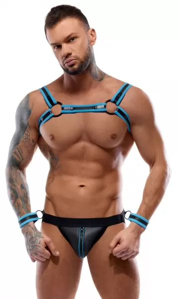 Svenjoyment Bondage Men's Jock set black/blue 2XL Seksualus aksesuaras vyrams &ndash; nuotrauka 2