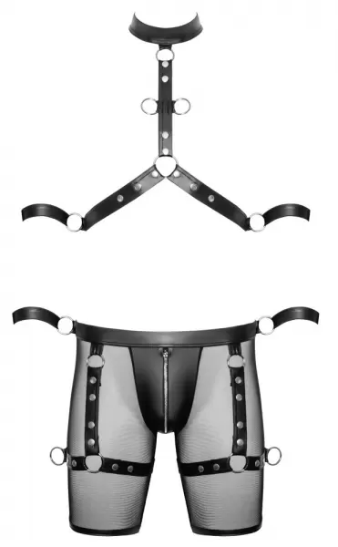 Svenjoyment Bondage Men's Harness and Pants S seksualios vyri&scaron;kos trumpikės &ndash; nuotrauka 7