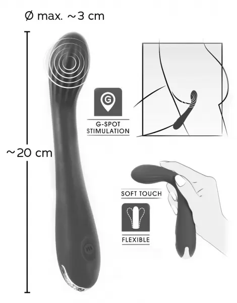 Sweet Smile G-Spot Vibrator G ta&scaron;ko vibratorius &ndash; nuotrauka 8