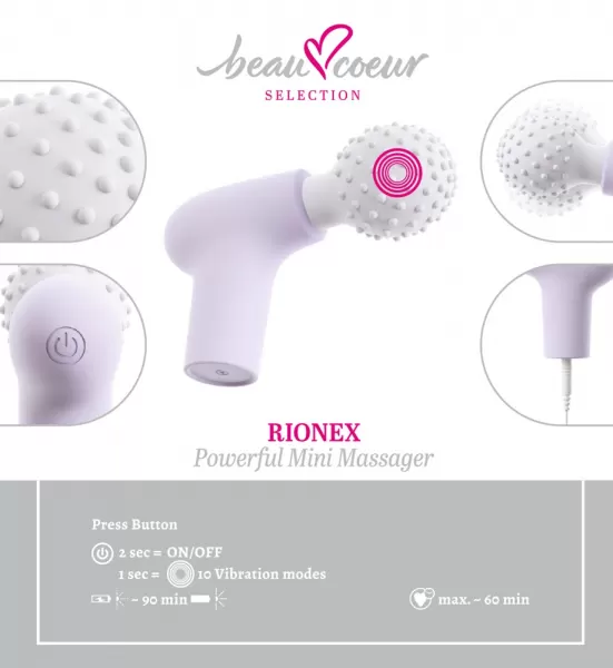 Beau coeur Mini Massage Gun vibruojantis masažuoklis &ndash; nuotrauka 7