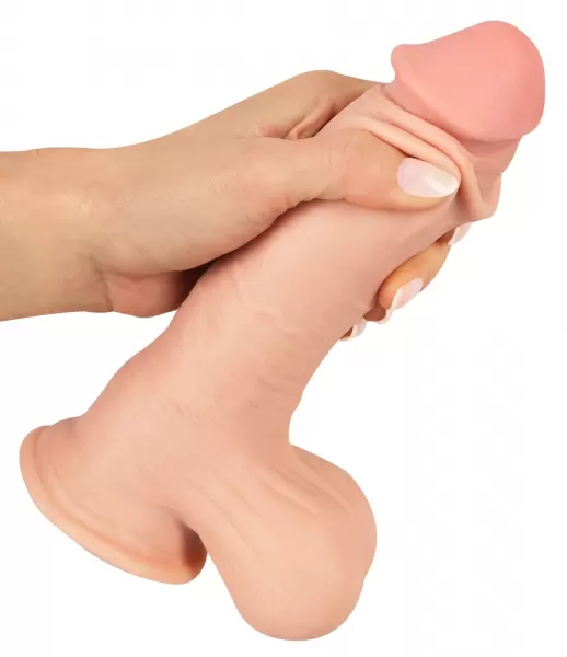 Nature Skin ns Dildo with movable skin 20 realisti&scaron;kas dildo &ndash; nuotrauka 8