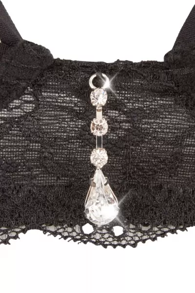 Abierta Fina Suspender Set with Gems S Seksuali liemenėlė &ndash; nuotrauka 15