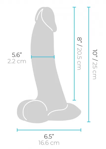 B-Vibe Slipskin Curved Cream Dildo ir falo imitatorius &ndash; nuotrauka 11
