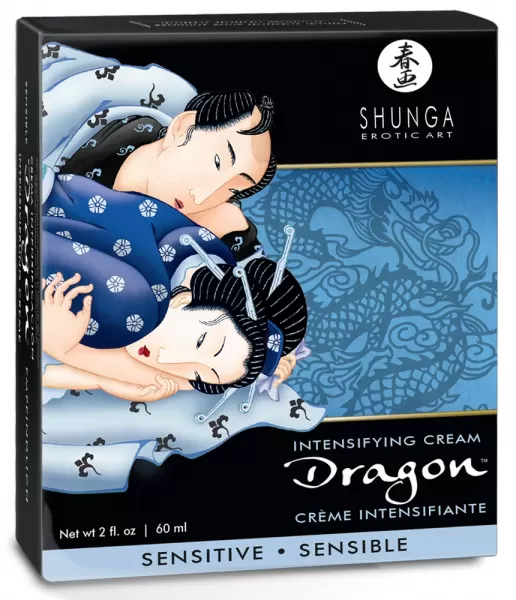 Shunga Dragon SensitiveCream60 stimuliuojantis gelis &ndash; nuotrauka 3