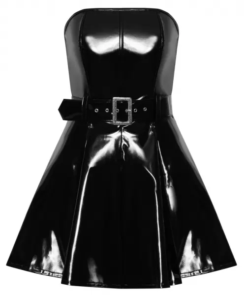 Black Level Vinyl Dress flared S Seksuali suknelė &ndash; nuotrauka 7