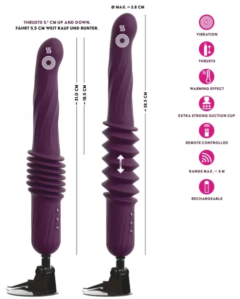 You2Toys rc Warming Fucking Machine Pur Vibratorius &ndash; nuotrauka 15