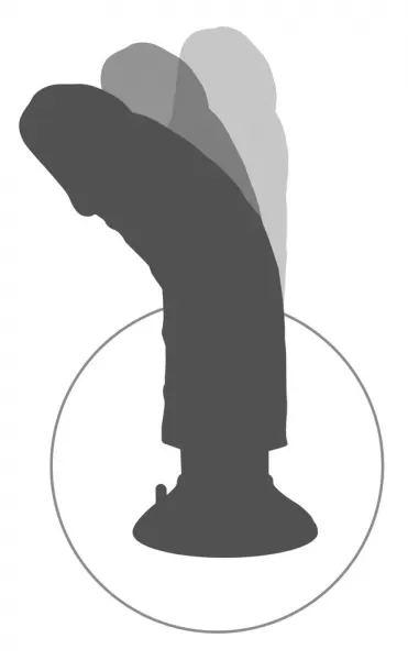 King Cock kc 9" Vibrating Cock with Ball tikrovi&scaron;kas vibratorius &ndash; nuotrauka 6